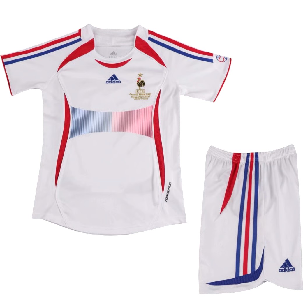 2006 France maillots enfants manches courtes