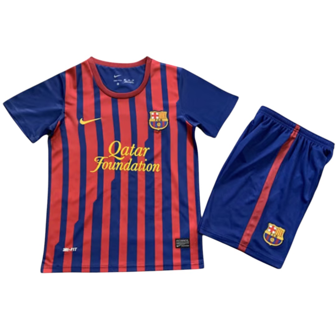 2011-2012 FC Barcelone maillots enfants manches courtes