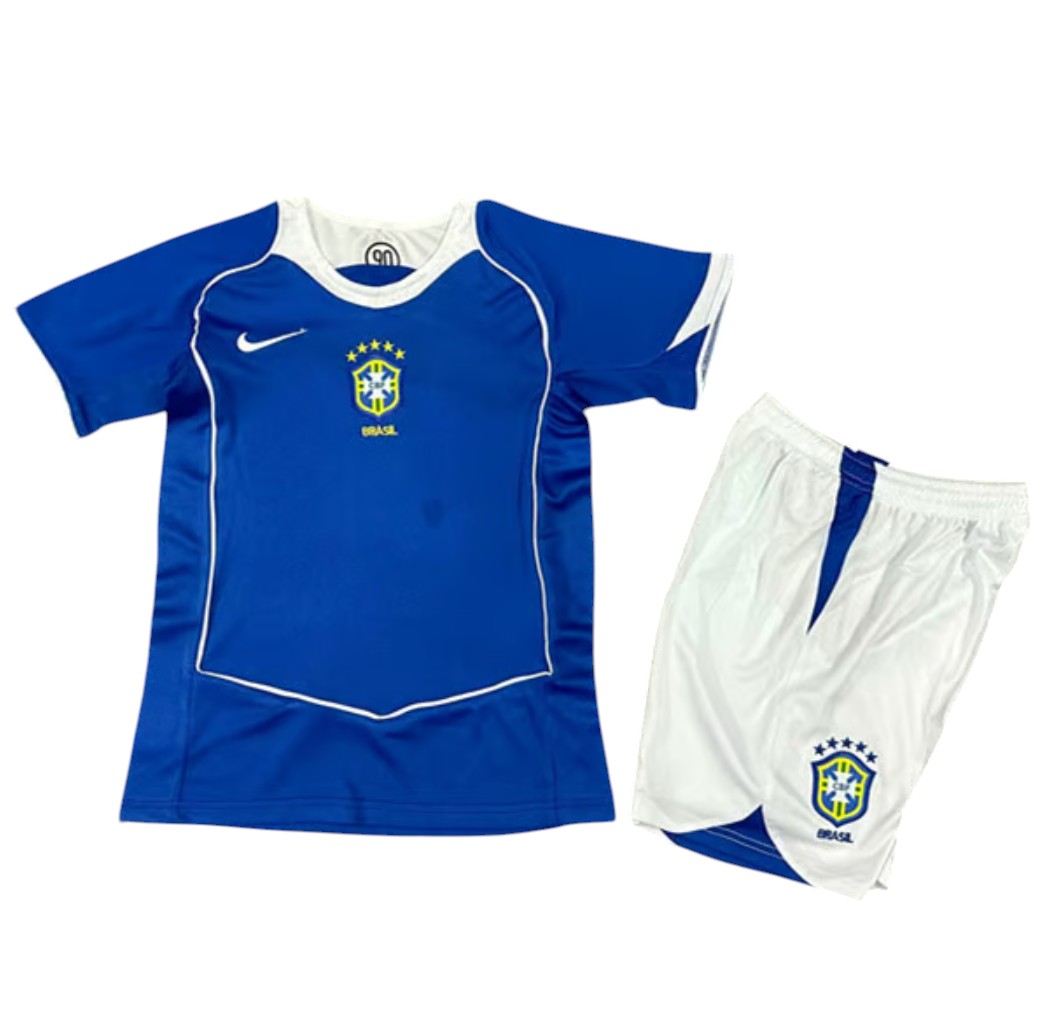 2004 Brésil maillots enfants manches courtes