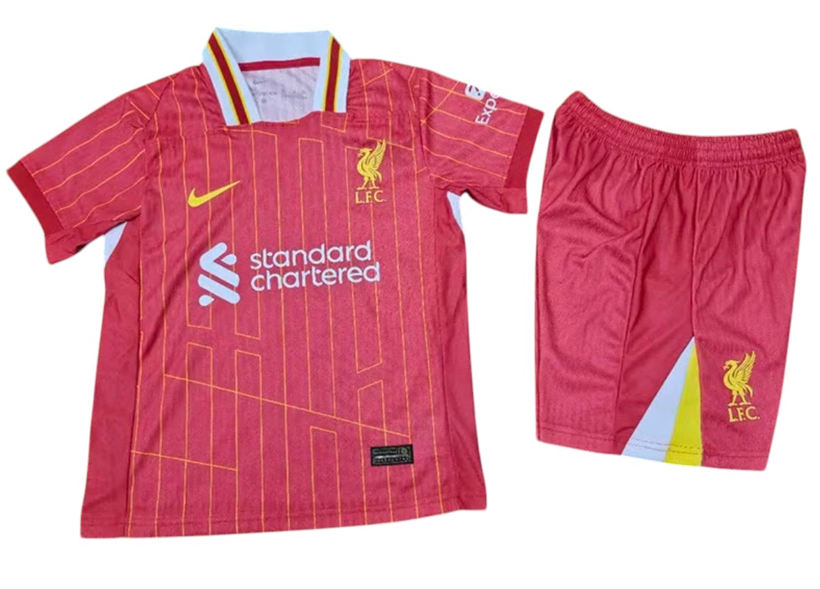 2024-2025 Liverpool maillots enfants manches courtes
