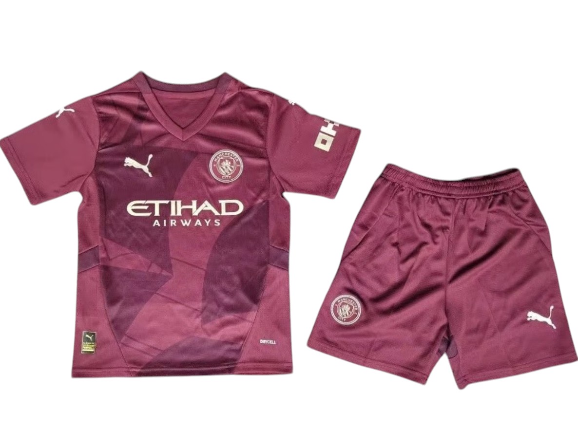 2024-2025 Manchester City maillots enfants manches courtes