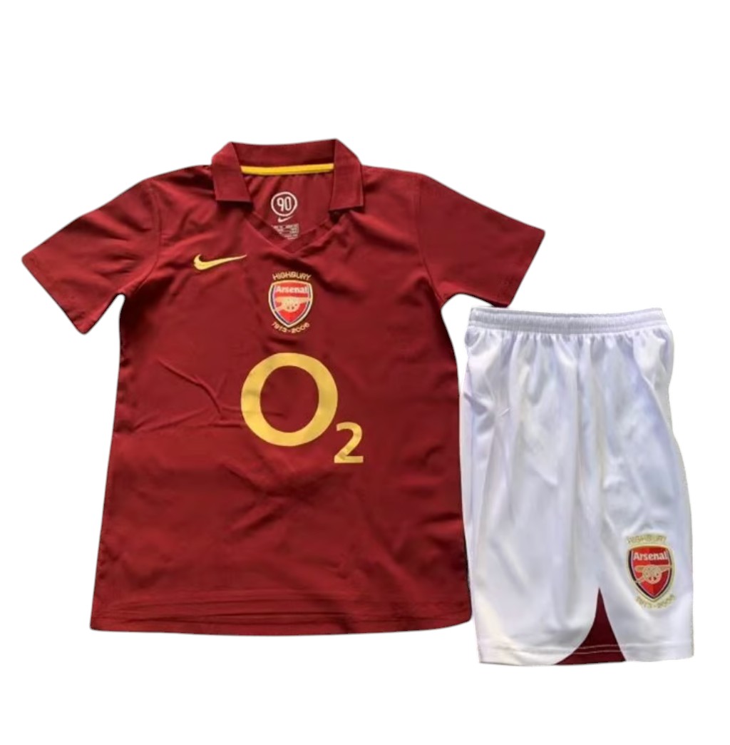 2005-2006 Arsenal maillots enfants manches courtes