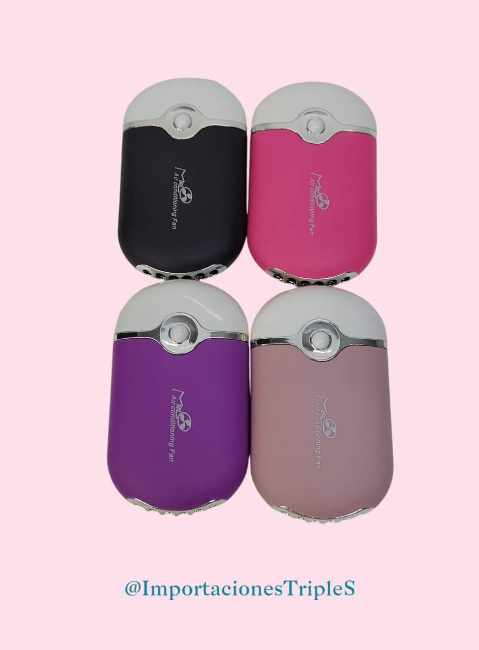 Mini ventiladores portátiles recargables eléctricos .