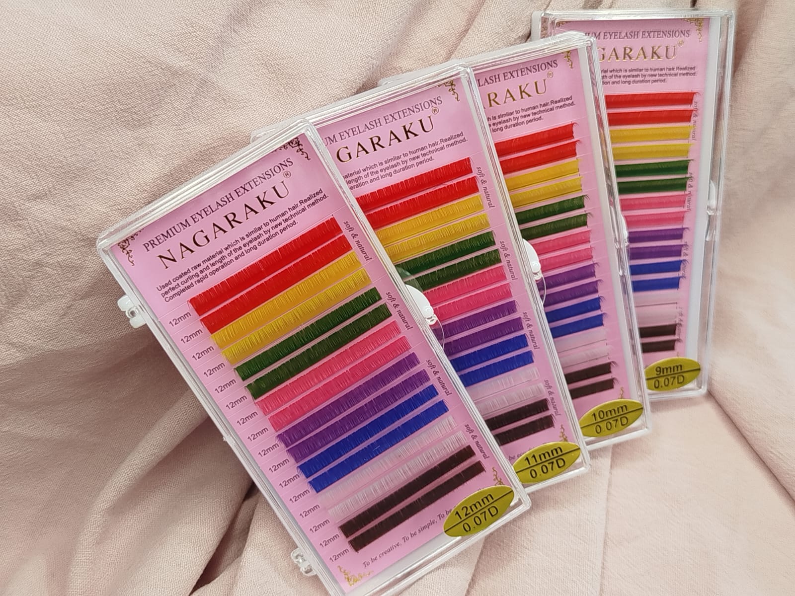 Pestañas de colores