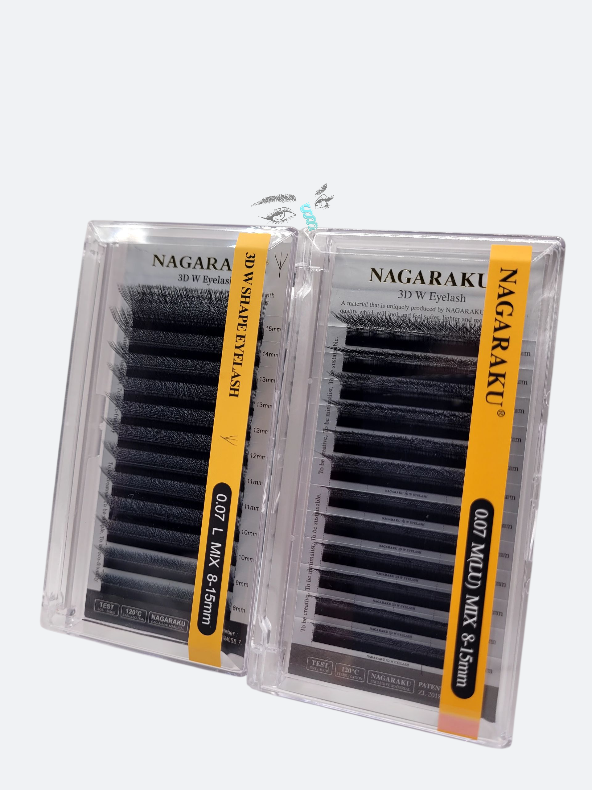 Pestañas 3D curva L y M