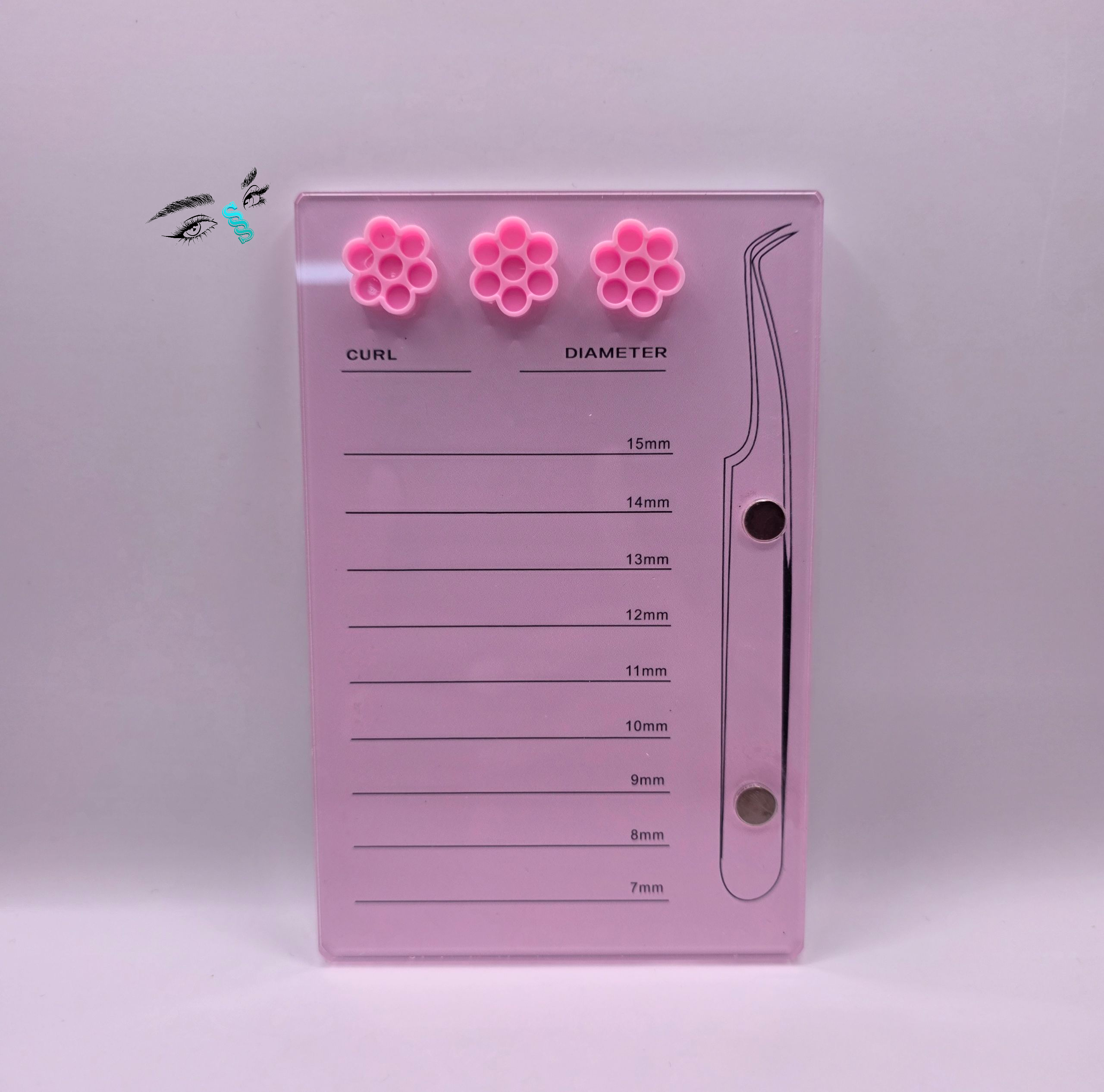 Paleta para extensiones de pestañas 