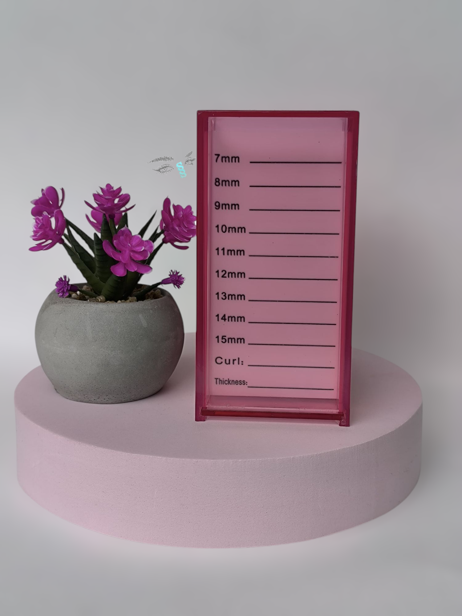Caja organizadora de pestañas 