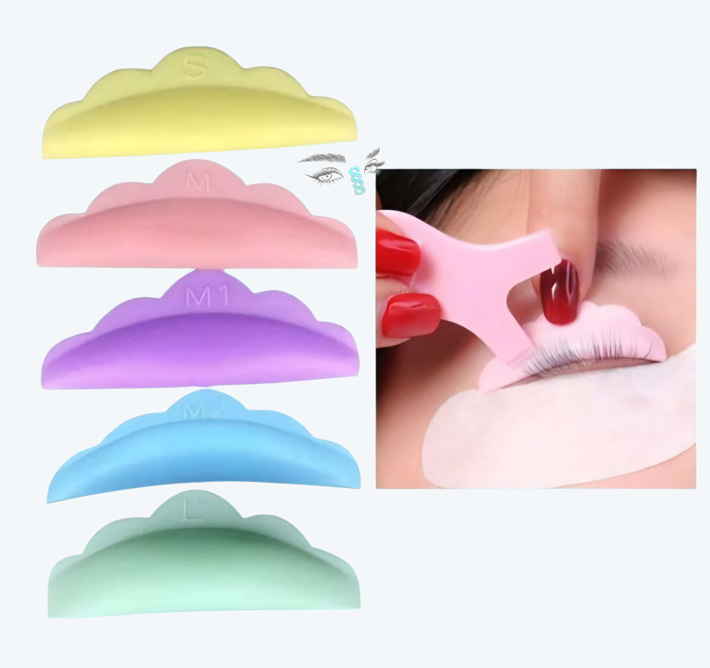 Almohadillas de silicona para lifting