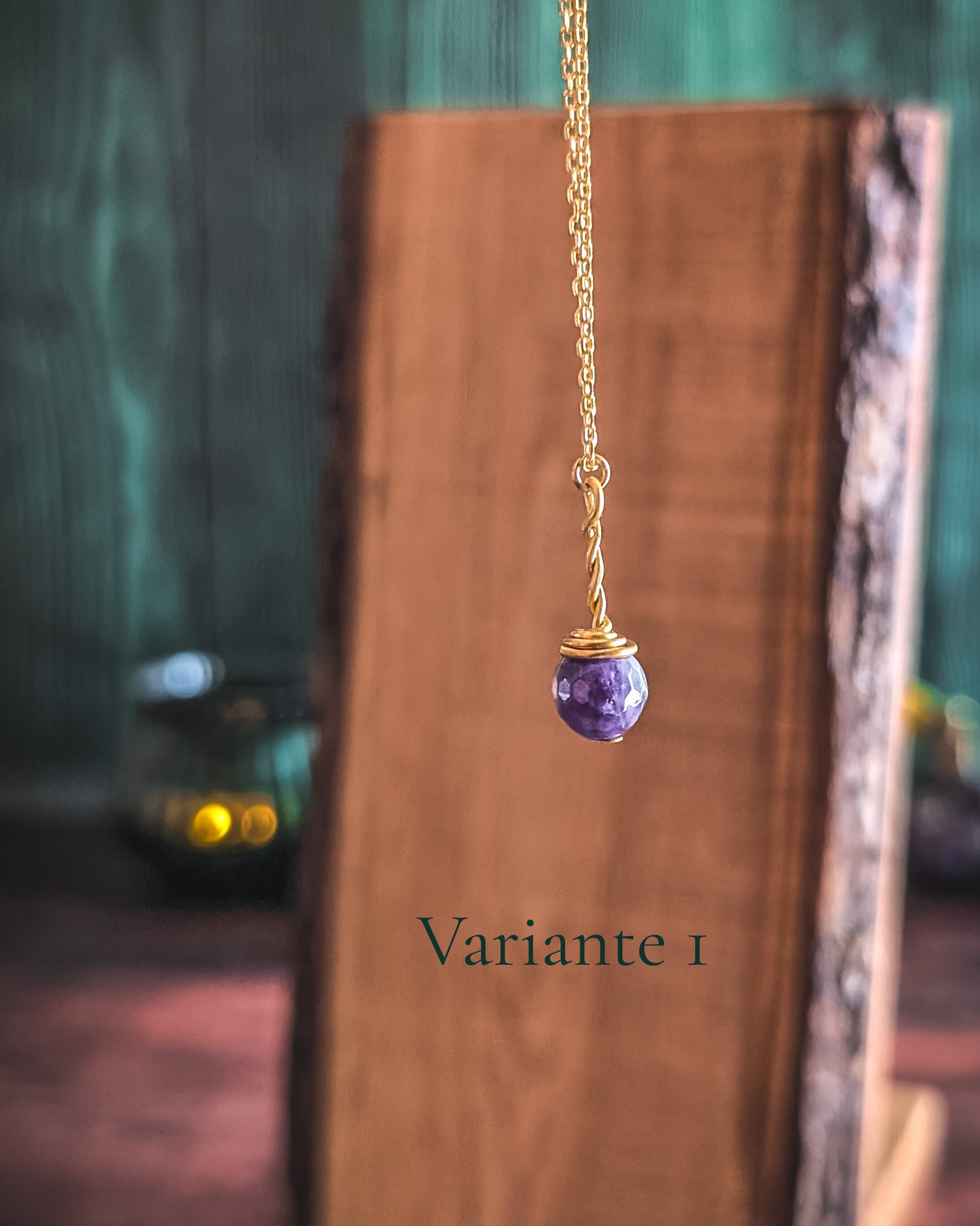 Collier Petites Lanternes - Améthyste