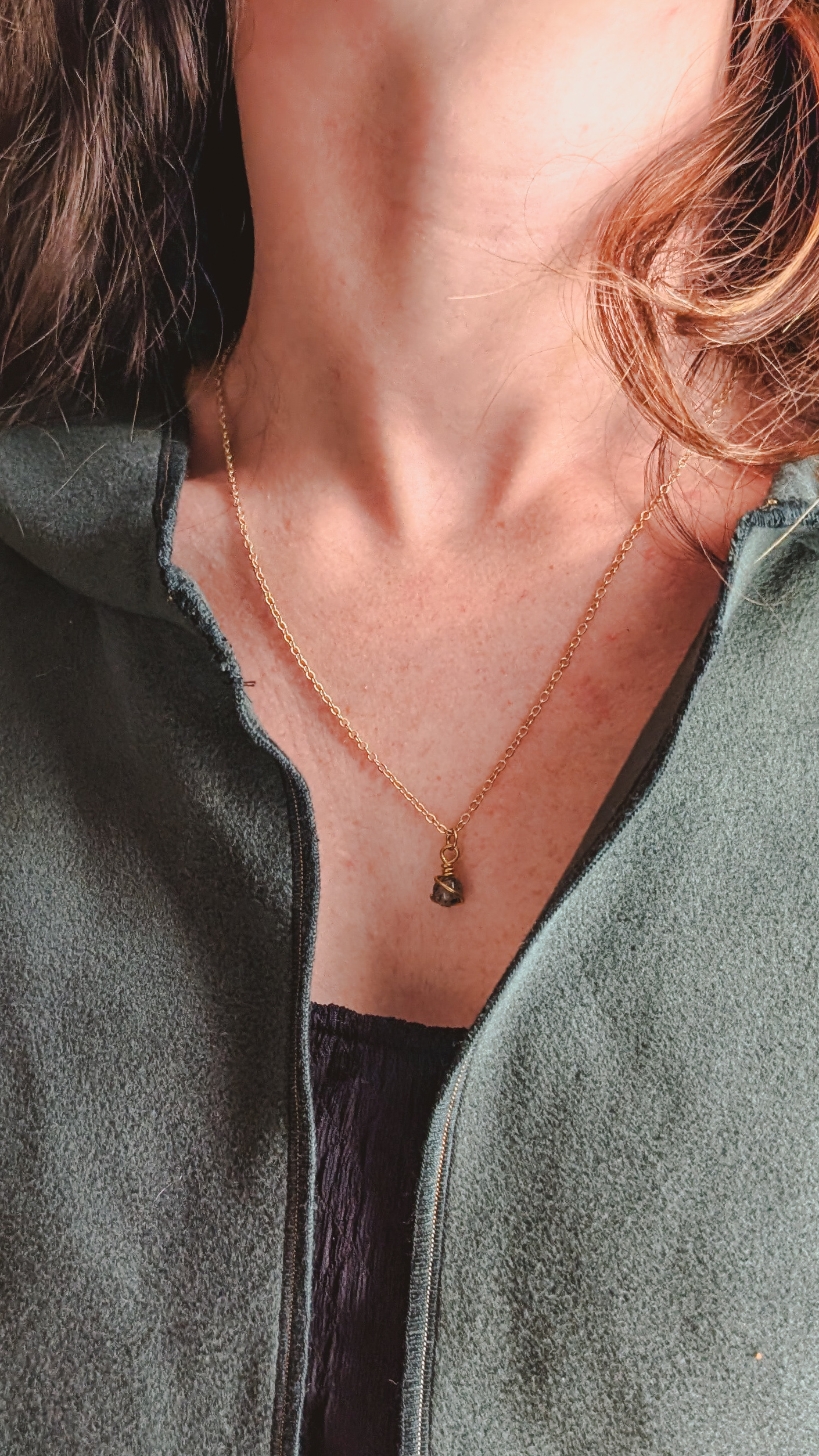 Collier Petites Lanternes - Quartz Tourmaline