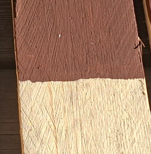 Peinture suédoise naturelle à la farine - Chocolat - Bois