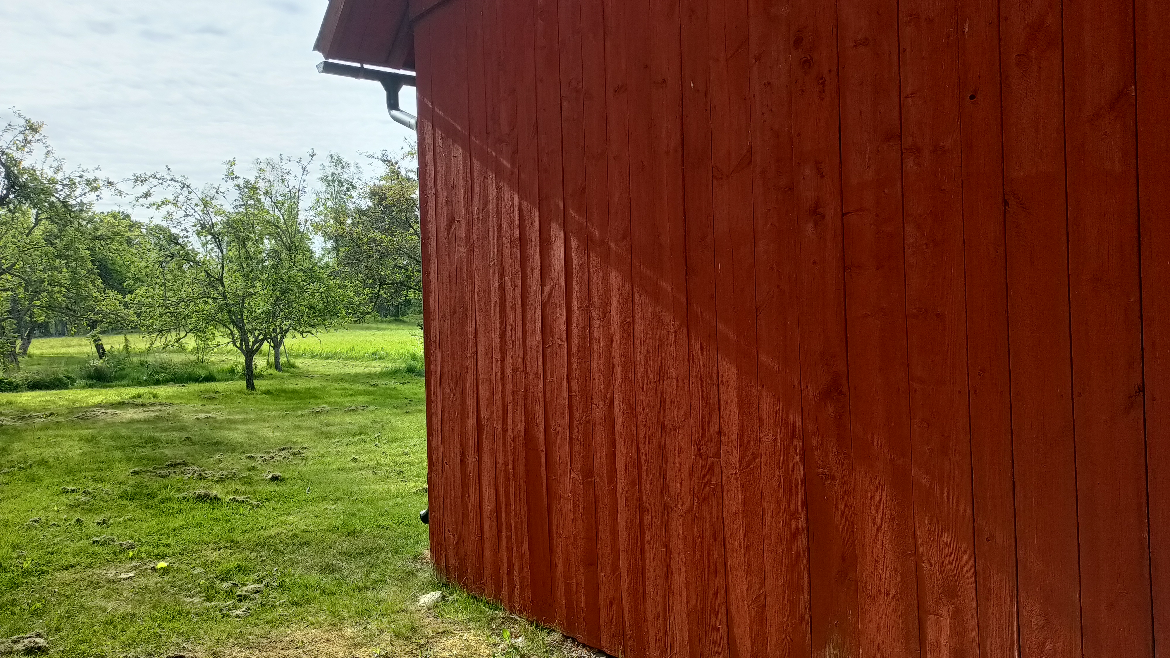 Peinture suédoise naturelle à la farine - Rouge - Bois