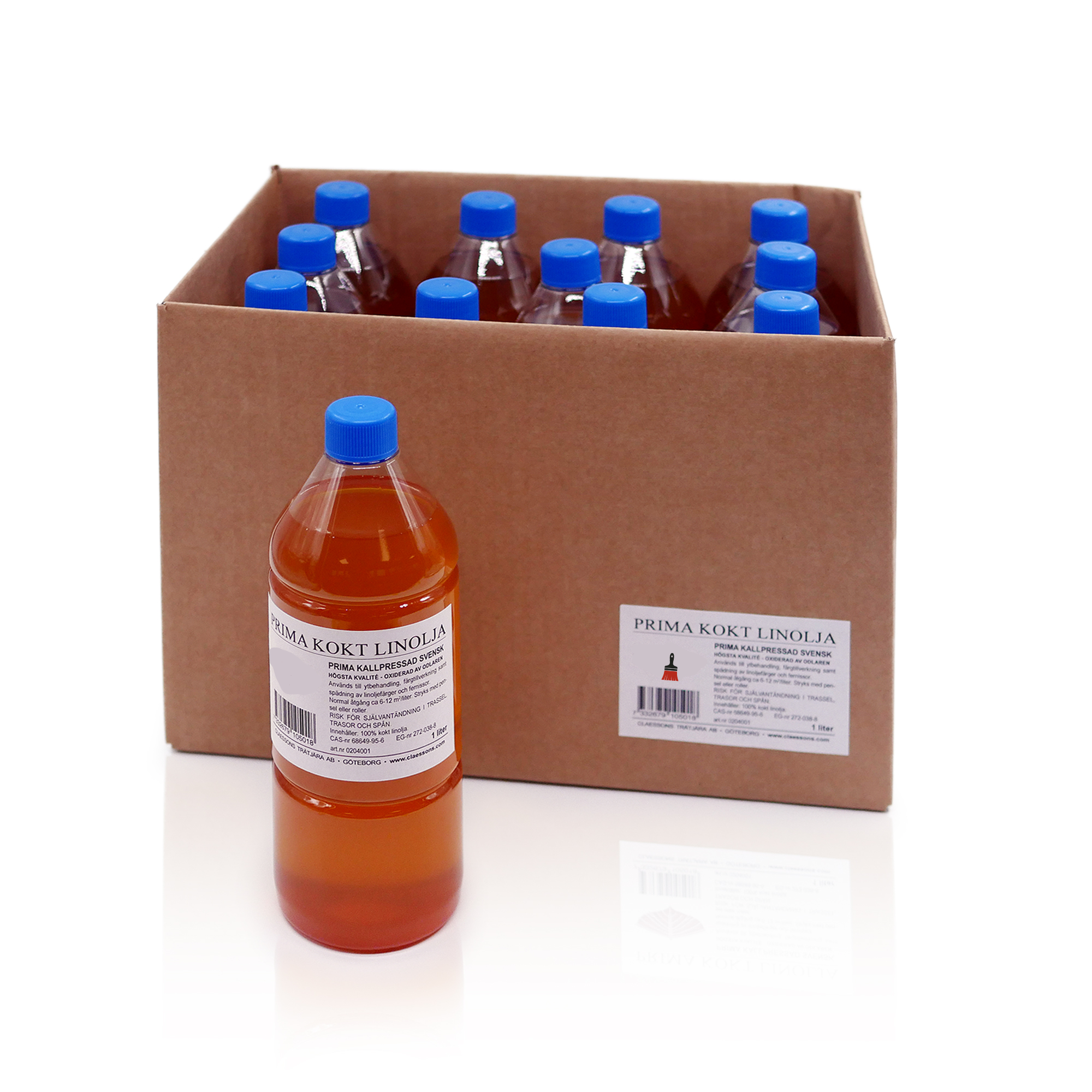 Huile de lin pré cuite à 260° 