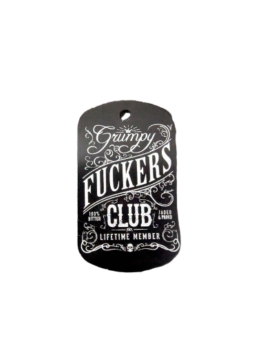 Grumpy Fuckers Club Key Ring