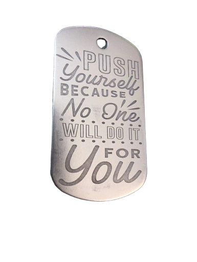 Motivational Engraved Key Ring