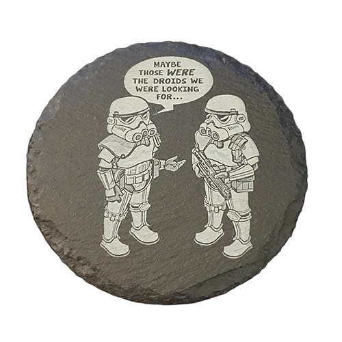 Laser Engraved Slate Photo Coasters