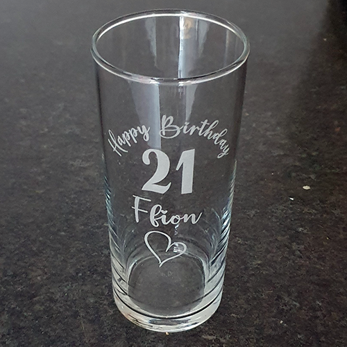 Personalised Birthday Glass