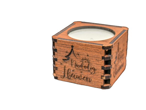 Wooden Christmas Candle Holder