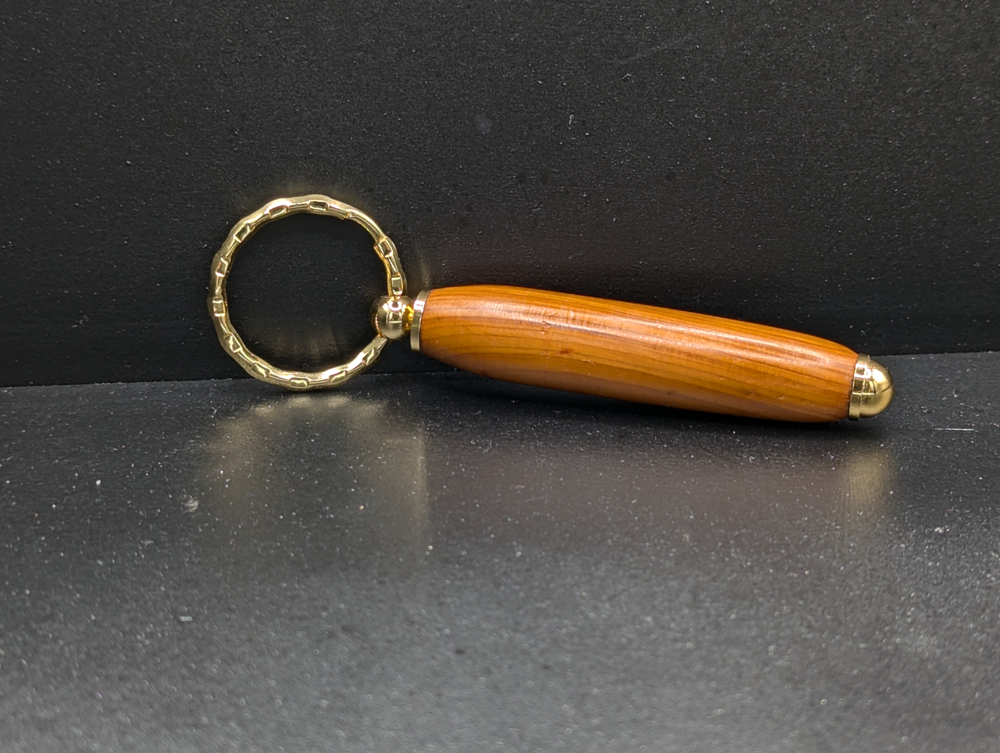 Wooden Handle Keychain