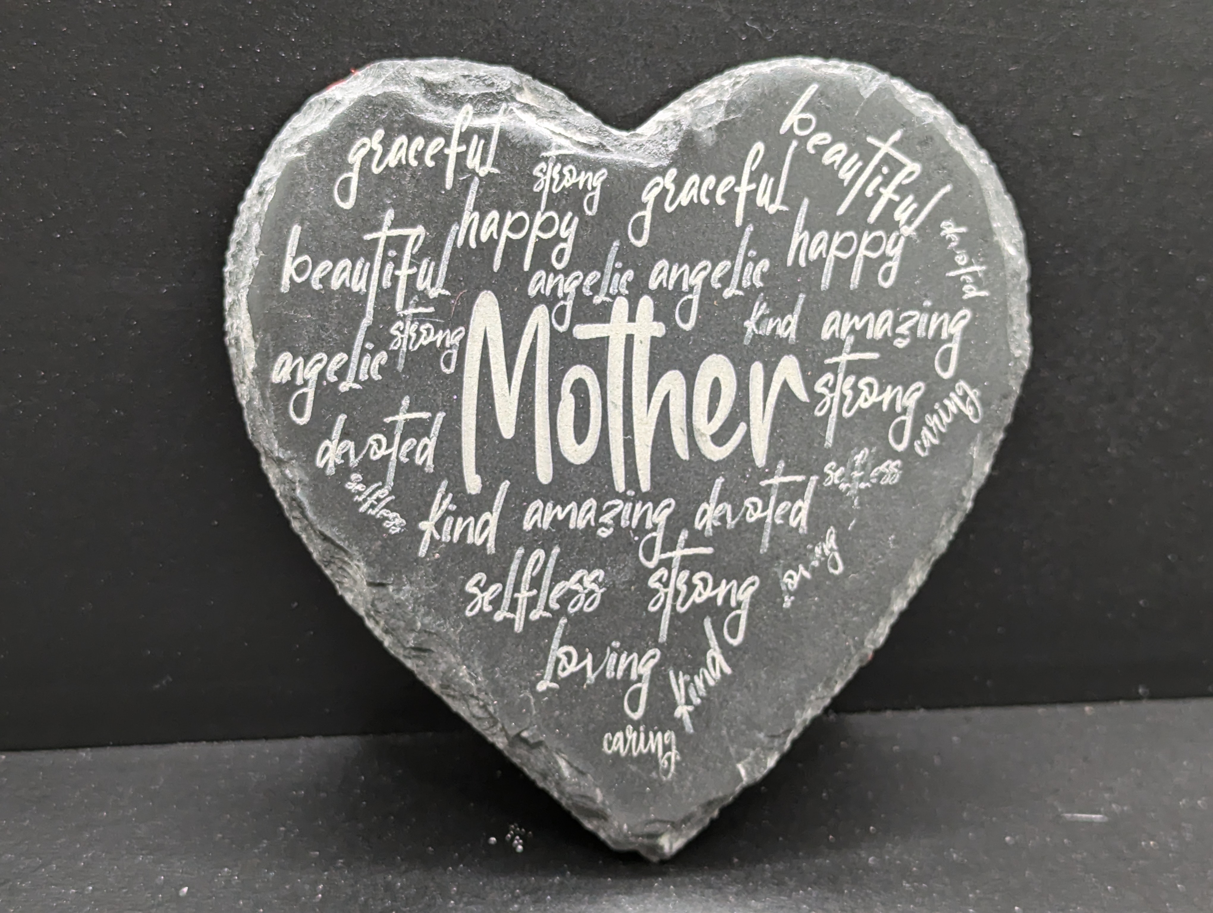 Heart-Shaped Mother Coaster
