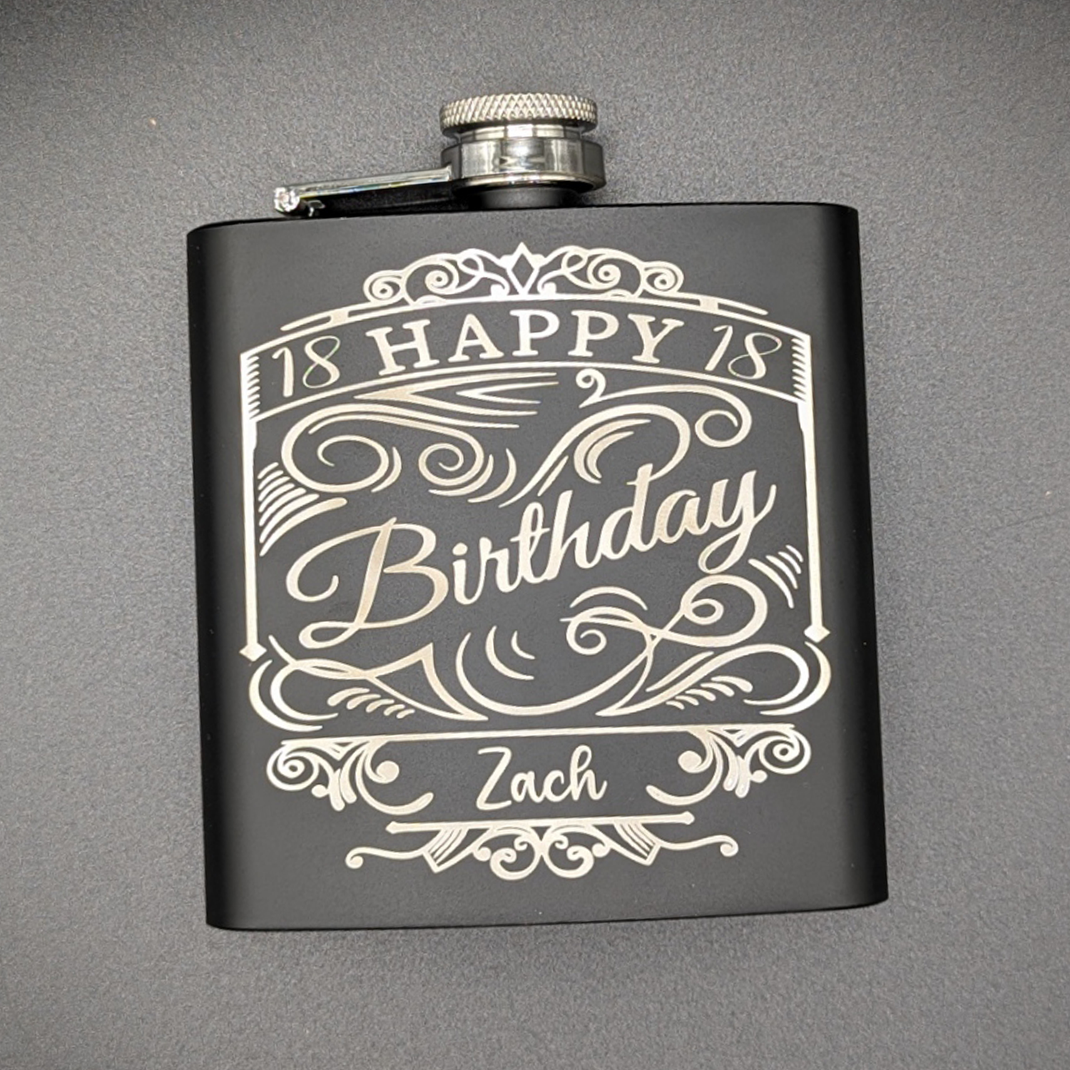 Customized Birthday Flask