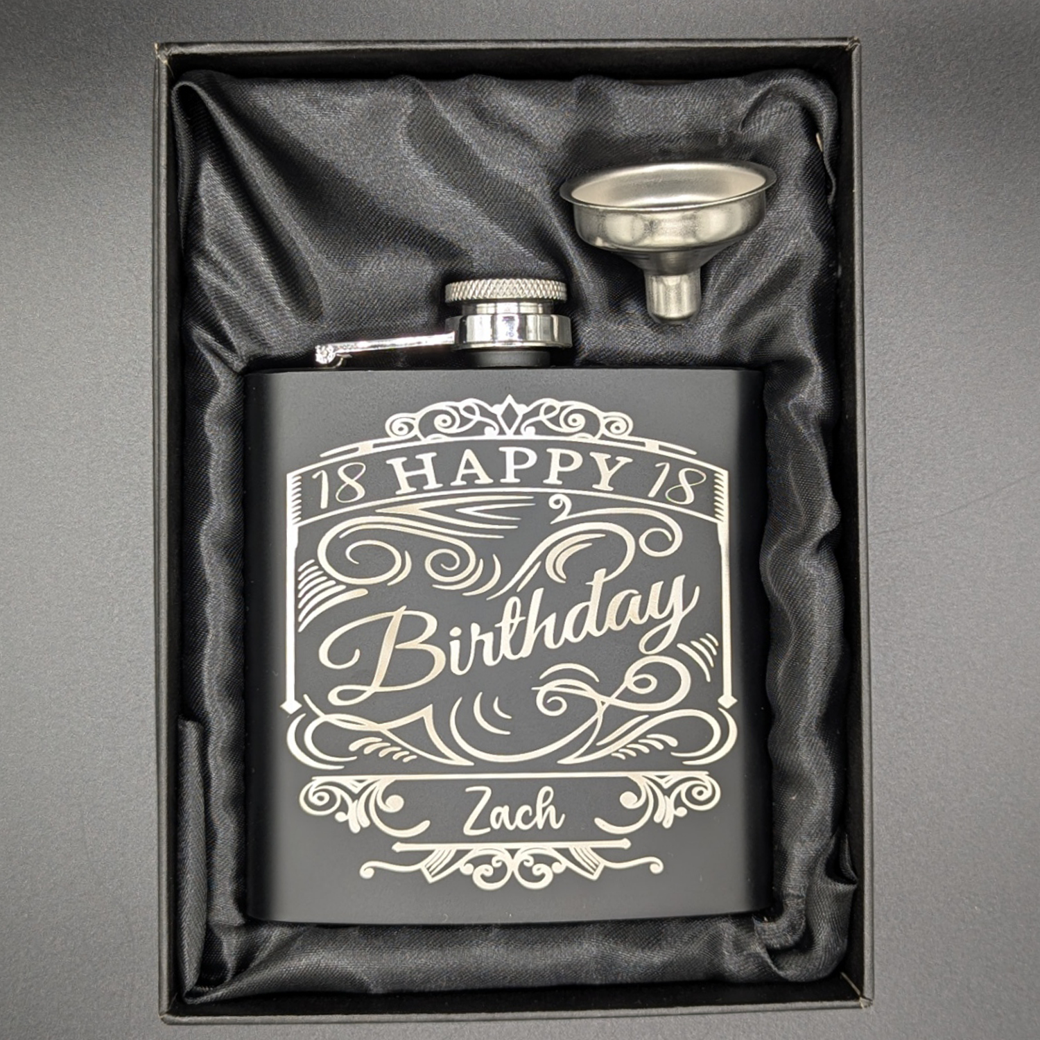 Customized Birthday Flask