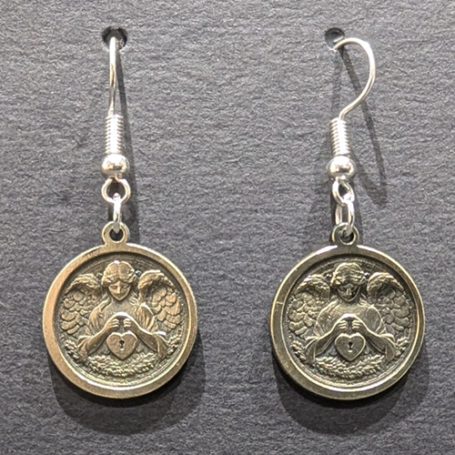 Angel with Lock Earrings