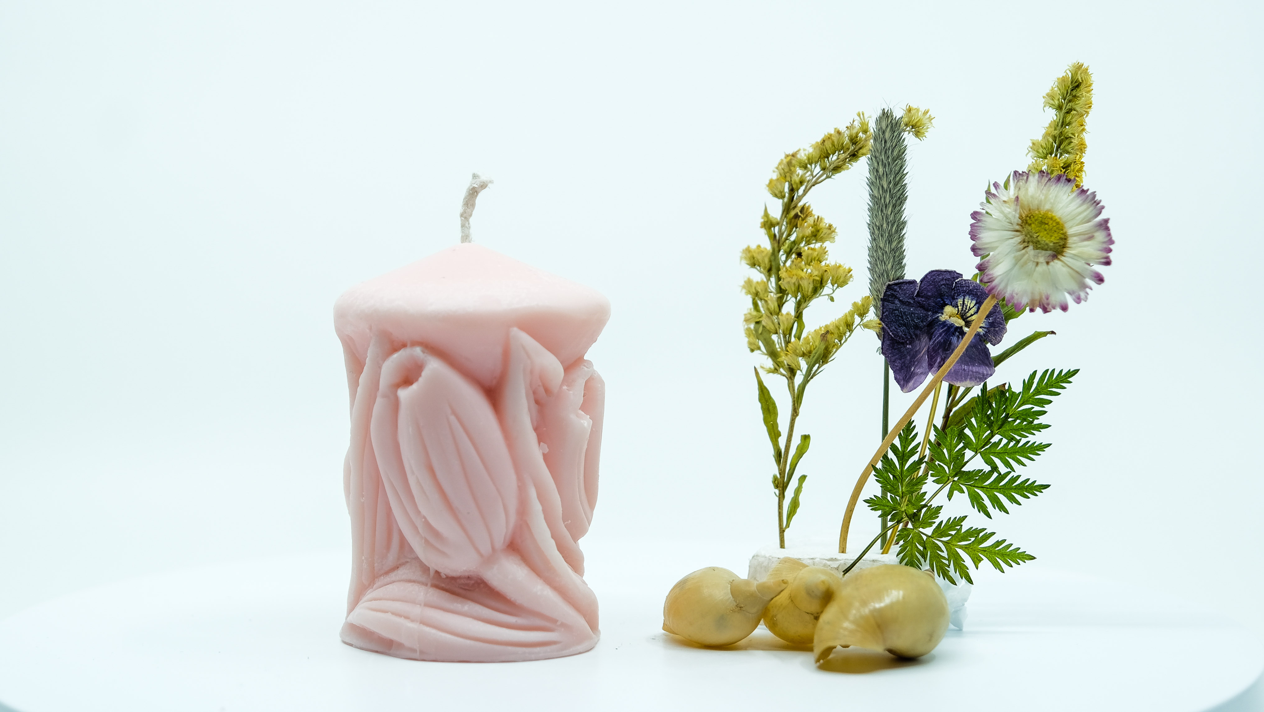 Žvakė - tulpių stulpas