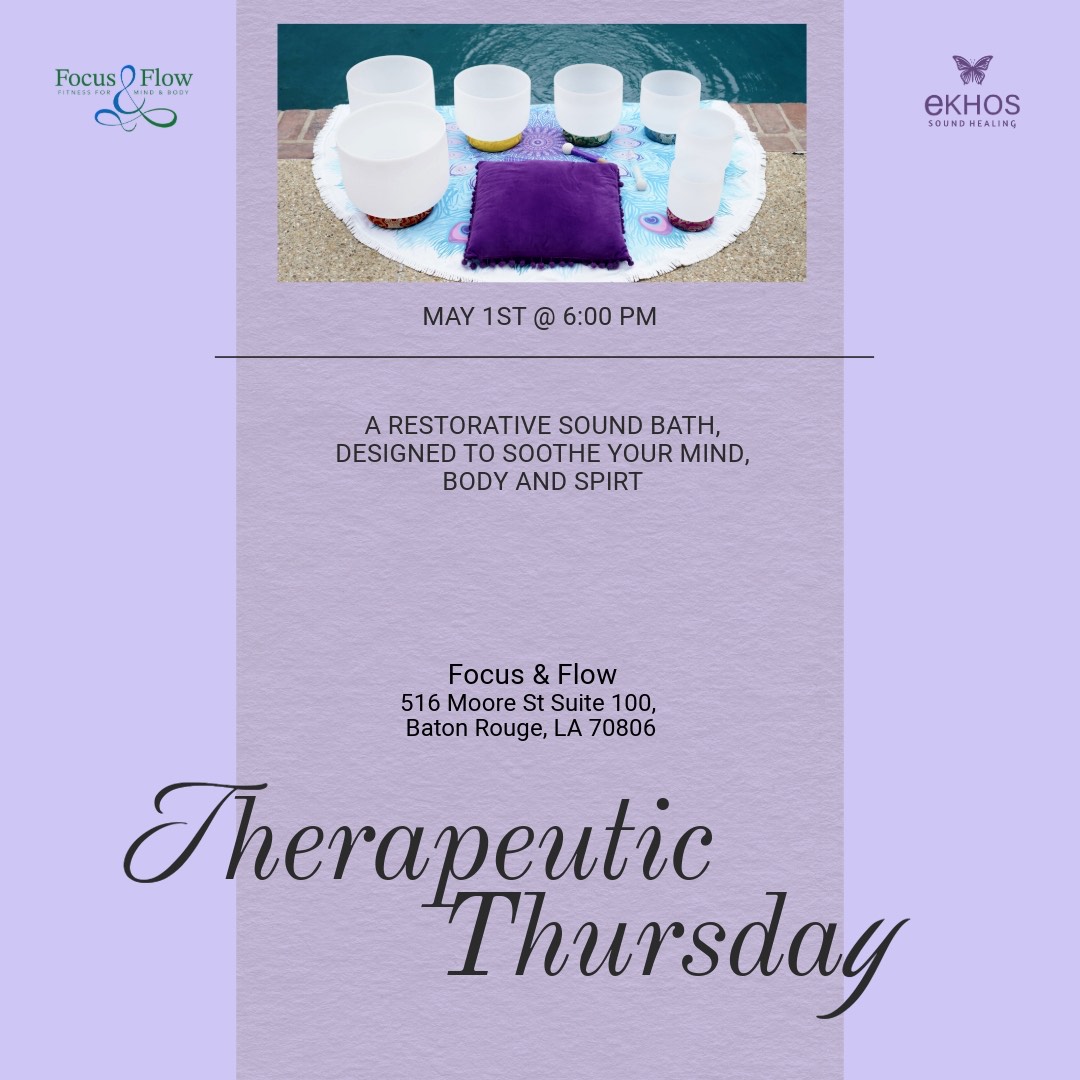 Theraputic Thursday Sound Bath 6pm