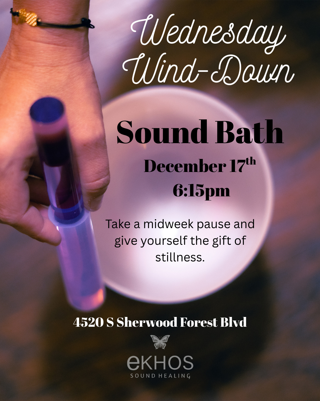Wednesday Wind- Down, December 17th @6:15pm