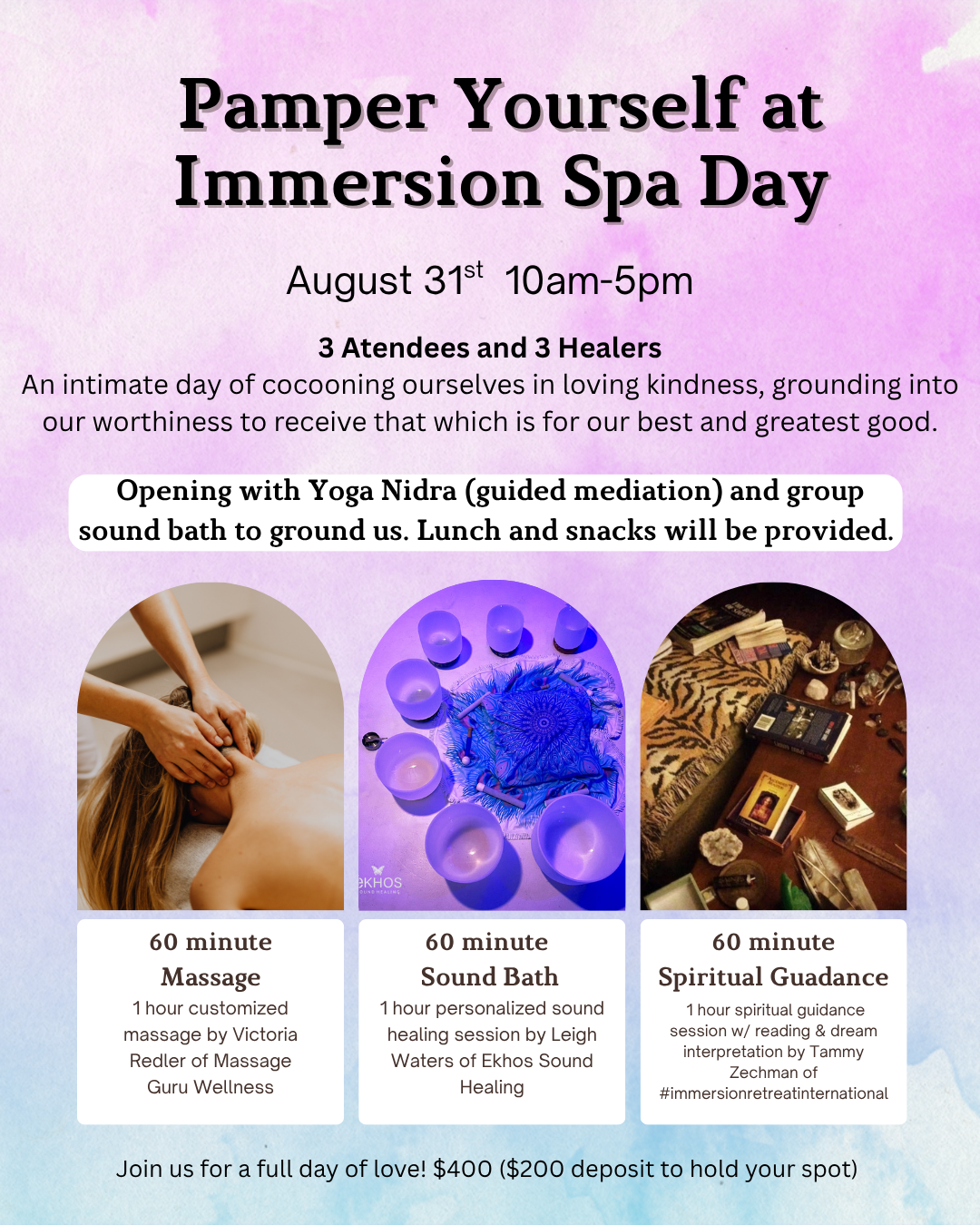 8/31 Spa Day Balance