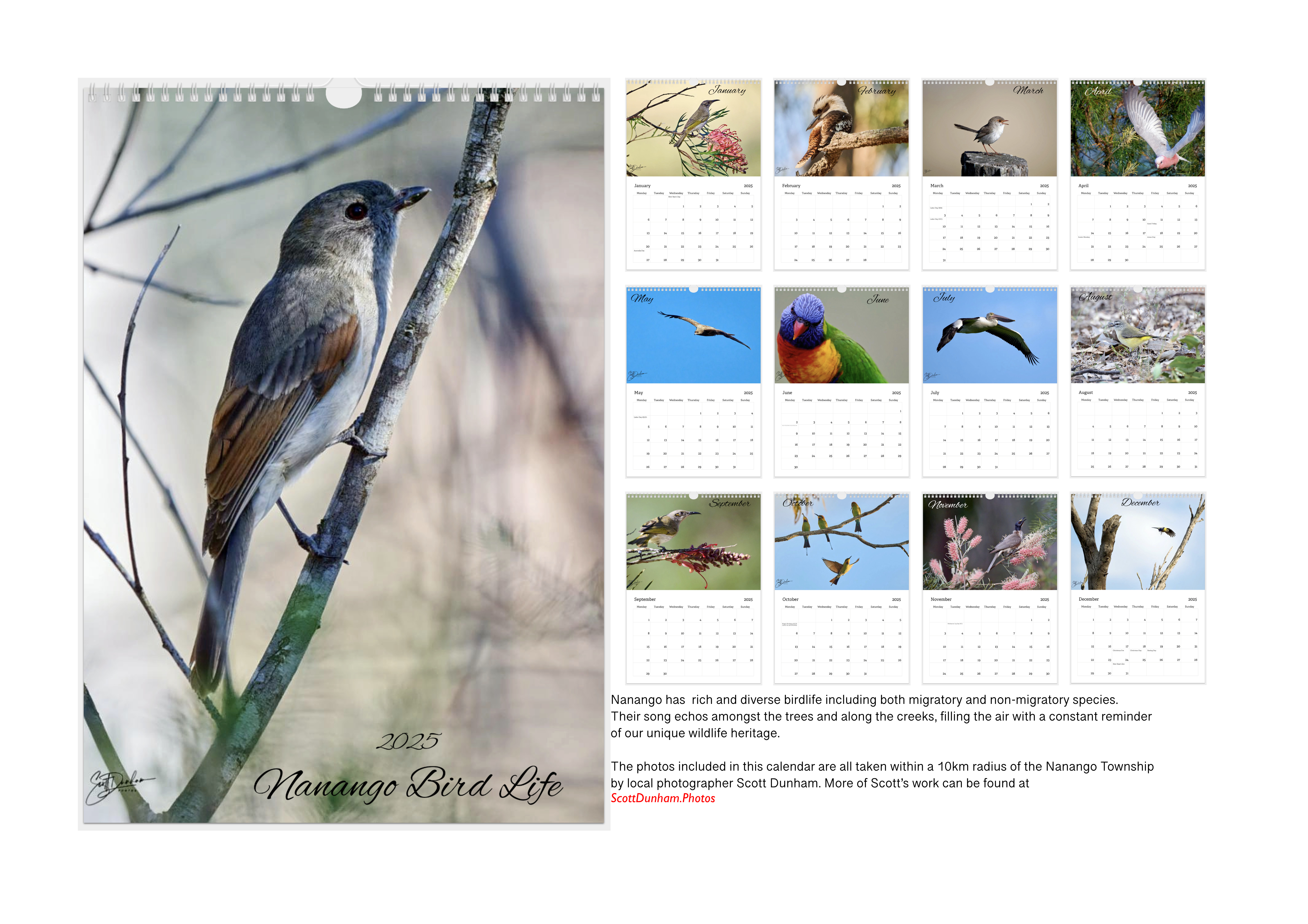2025 Nanango Bird Life Calendar