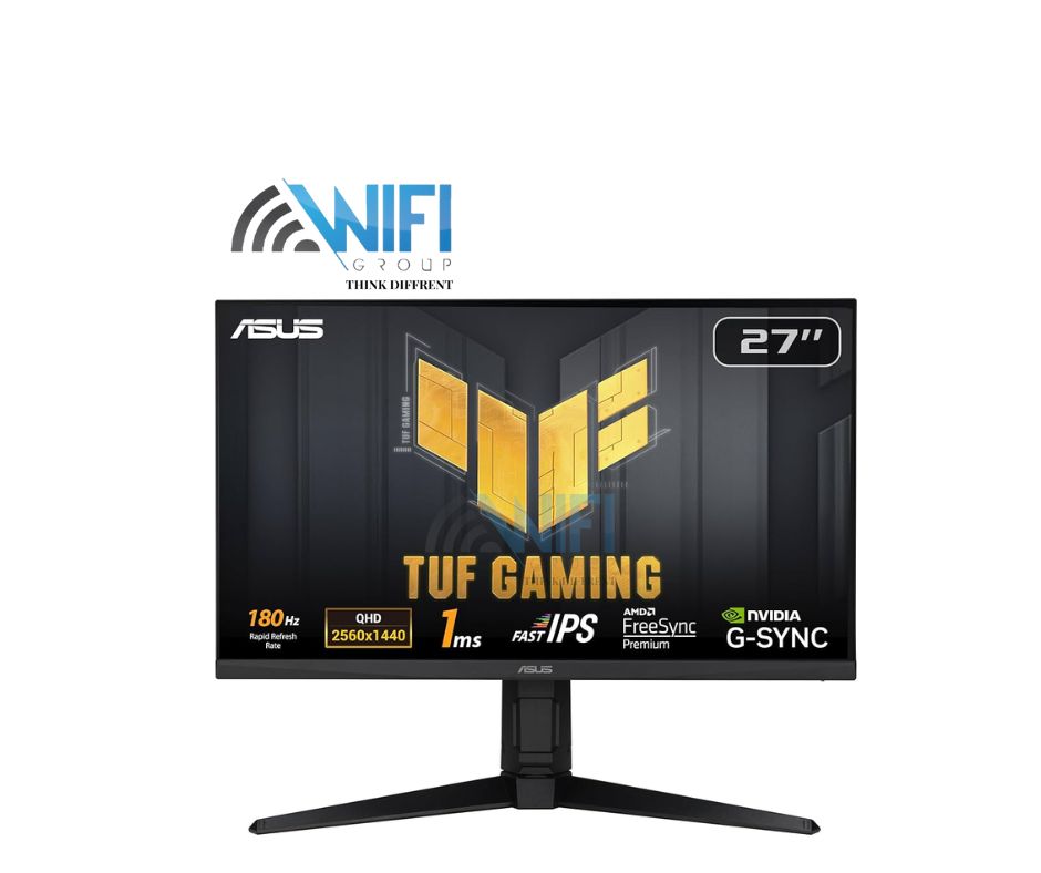 ASUS TUF Gaming VG27AQL3A Gaming Monitor – 27-inch, QHD(2560x1440), 180Hz, Fast IPS, ELMB Sync, 1ms (GTG), Freesync Premium, G-Sync compatible, VESA AdaptiveSync Display 180Hz, Variable Overdrive, 130% sRGB, DisplayHDR 400