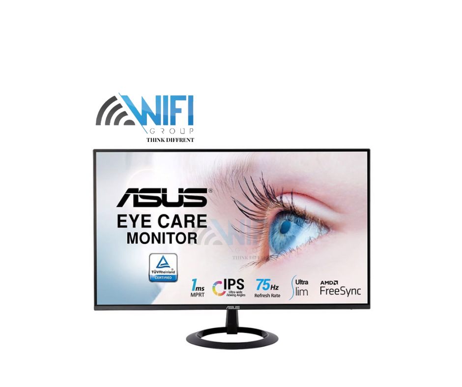 ASUS VZ24EHE Eye Care Monitor – 23.8 inch Full HD (1920 x 1080), IPS, 75Hz, 1MS Adaptive-Sync/FreeSync, HDMI, Low blue light, Flicker free, Ultra-slim