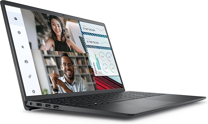 Dell Vostro 3520 Laptop - 12th Intel Core i3-1215U 6-Cores, 8GB RAM, 512GB SSD, Intel UHD Graphics, 15.6" FHD (1920 x 1080) 120Hz 250 nits Anti-Glare, Ubuntu - Carbon Black