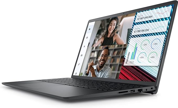 Dell Vostro 3520 Laptop - 12th Intel Core i3-1215U 6-Cores, 8GB RAM, 512GB SSD, Intel UHD Graphics, 15.6" FHD (1920 x 1080) 120Hz 250 nits Anti-Glare, Ubuntu - Carbon Black