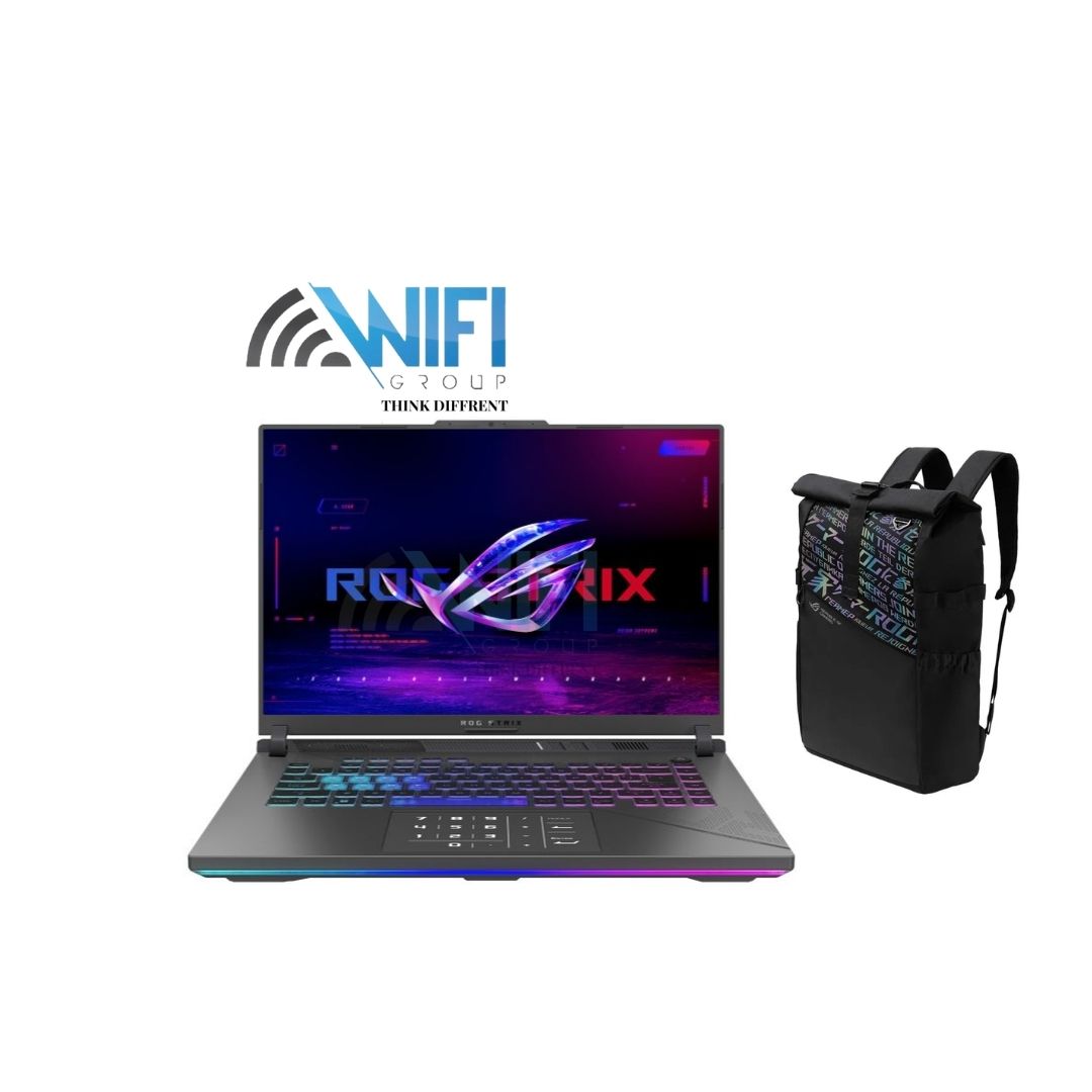 ASUS ROG Strix G16 G614JV-N3487W | 13th Gen Intel Core i7-13650HX Processor | DDR5 16GB | 1TB PCIe 4.0 NVMe M.2 SSD | NVIDIA GeForce RTX 4060 Laptop GPU 8GB | 16" FHD+ 16:10 (1920 x 1200, WUXGA) | WIN 11| ROG BAG