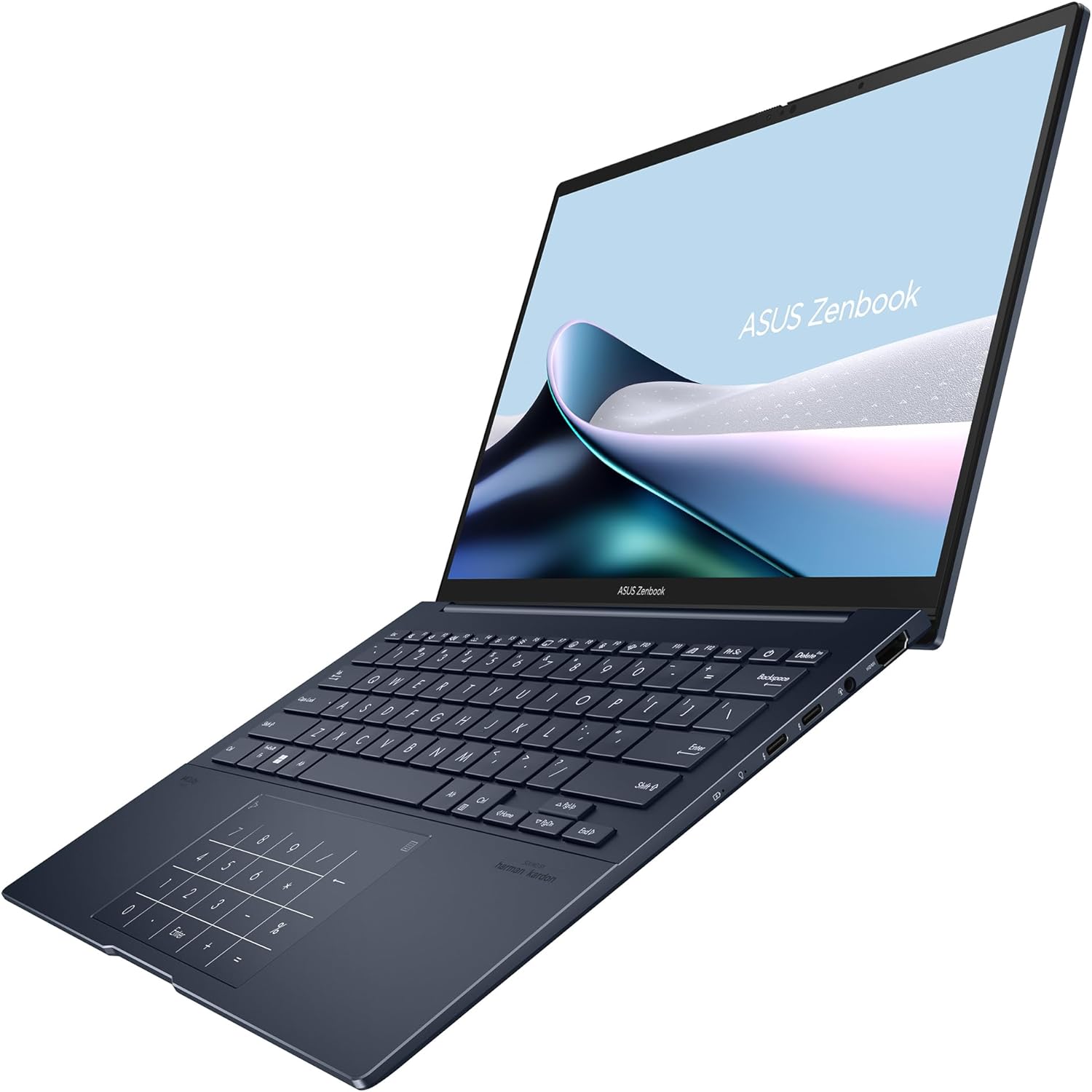 ASUS Zenbook 14 OLED UX3405MA-PP009WS Intel Core Ultra 9 185H 16 Cores - 16GB DDR5 - Intel ARC - 1TB SSD - 14.0-inch 3K (2880 x 1800) OLED 16:10 aspect ratio 120Hz  - Win 11