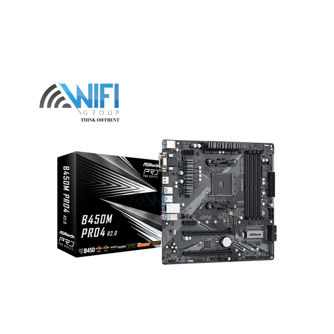 ASRock B450M PRO4 R2.0 AM4 AMD mATX Motherboard