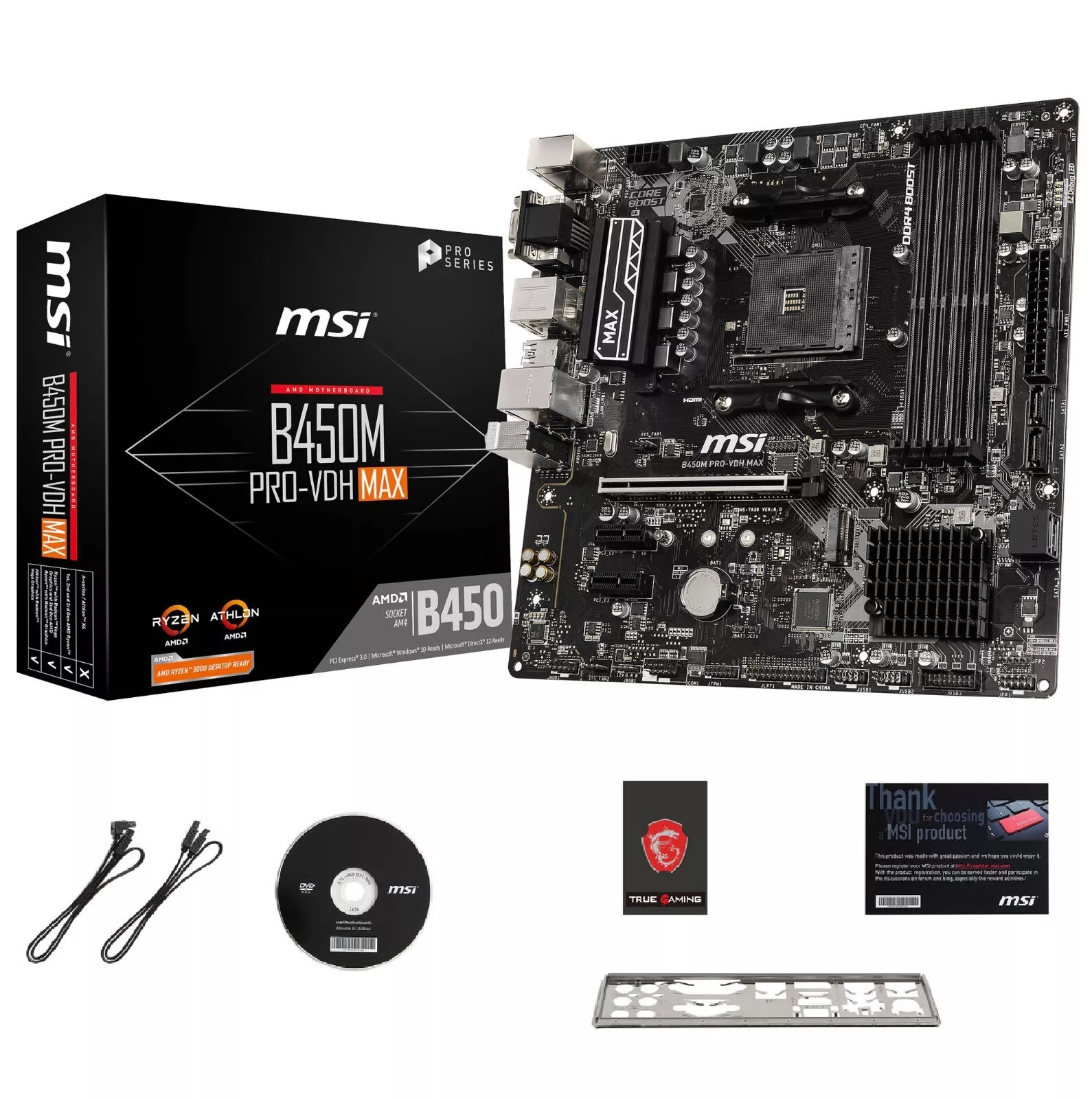 Motherboard MSI AMD B450M PRO-VDH Max 