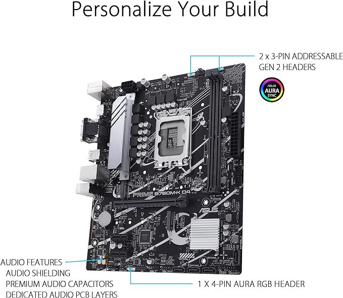  ASUS PRIME B760M-A D4 Motherboard