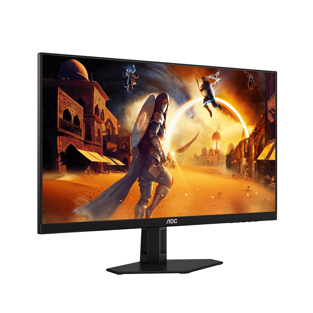 AOC Gaming Monitor 27-Inch (IPS Panel) 27G4E, 1920 x 1080 (FHD), 180Hz Refresh Rate, 0.5ms Response Time, Adaptive Sync, HDMI 2.0 x 1, DisplayPort 1.4 × 1, HDR10 Black
