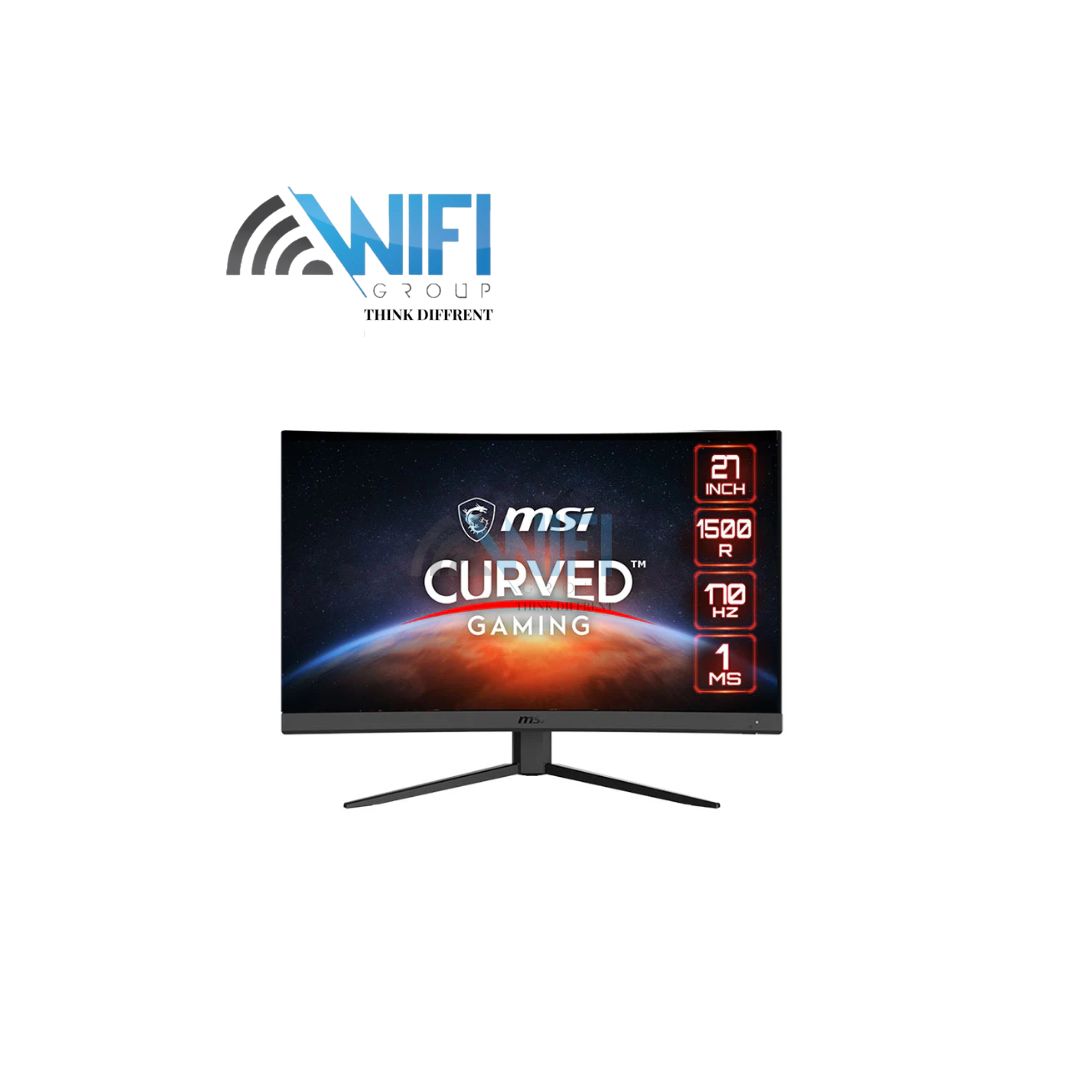 MSI G27C4X 27 Inch FHD Curved Gaming Monitor - 1500R 1920 x 1080 VA Panel, 250Hz / 1ms, AMD FreeSync Premium, HDR Ready, DisplayPort, HDMI, Wide Color Gamut, Night Vision, Less Blue light, Black
