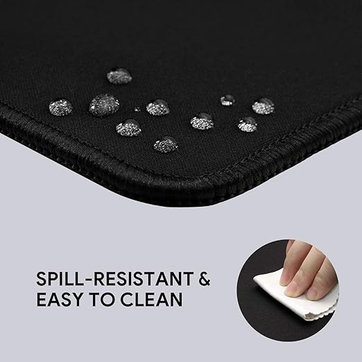UKEY GAMING MOUSE PAD LARGE XXL (900*400*3MM) THICK EXTENDED MOUSE MAT Non- SLIP SPILL- Resistant Desk Pad With Special-Textured Surfaace ,Anti-Fray Stitched Edges For keyboard, PC--Black
