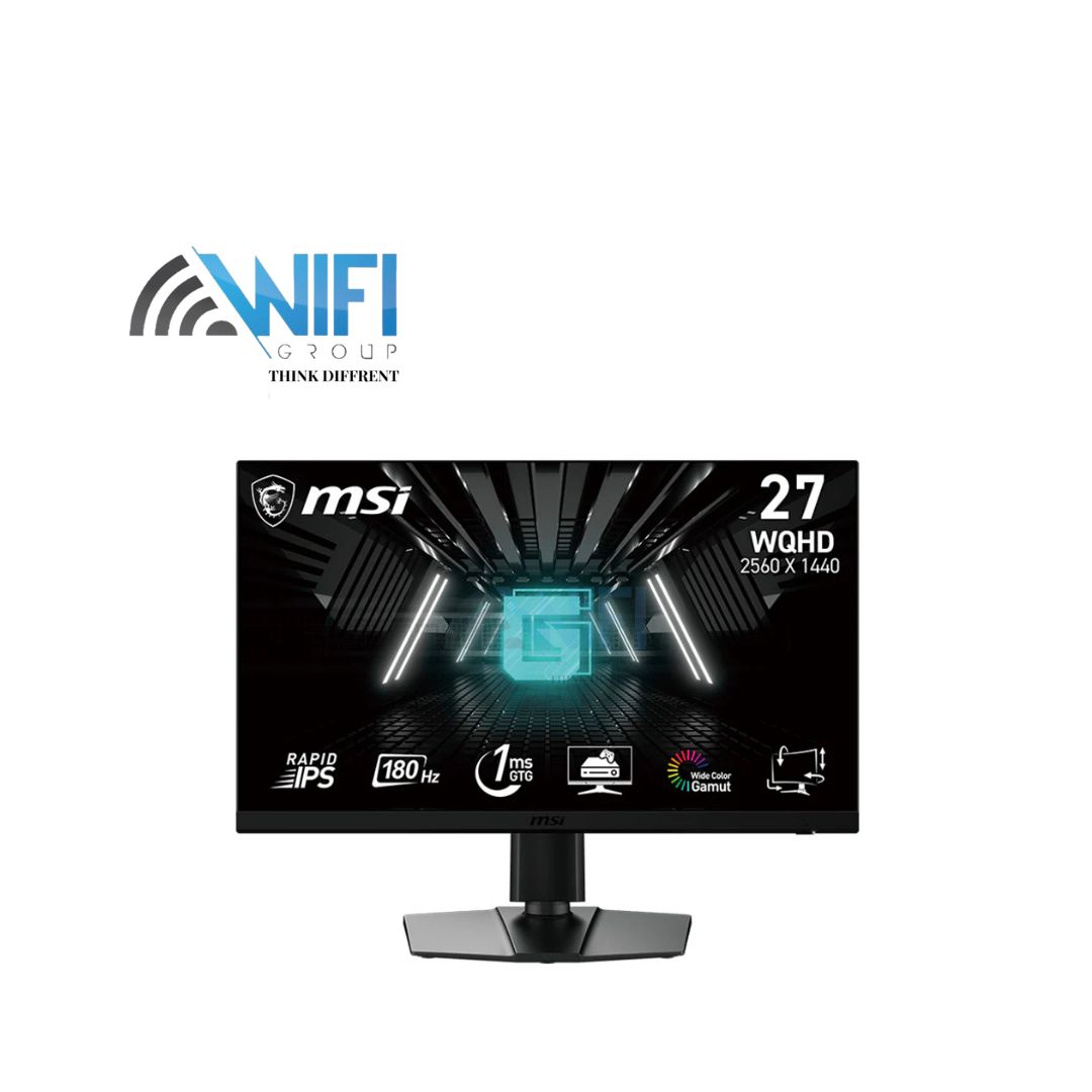 MSI G272QPF E2 27-inch 2560 x 1440 (WQHD) Computer Monitor, 180Hz, Adaptive-Synch, HDMI, DisplayPort, VESA Mountable, Tilt, Height Adjustable, Speaker, 1ms, Black