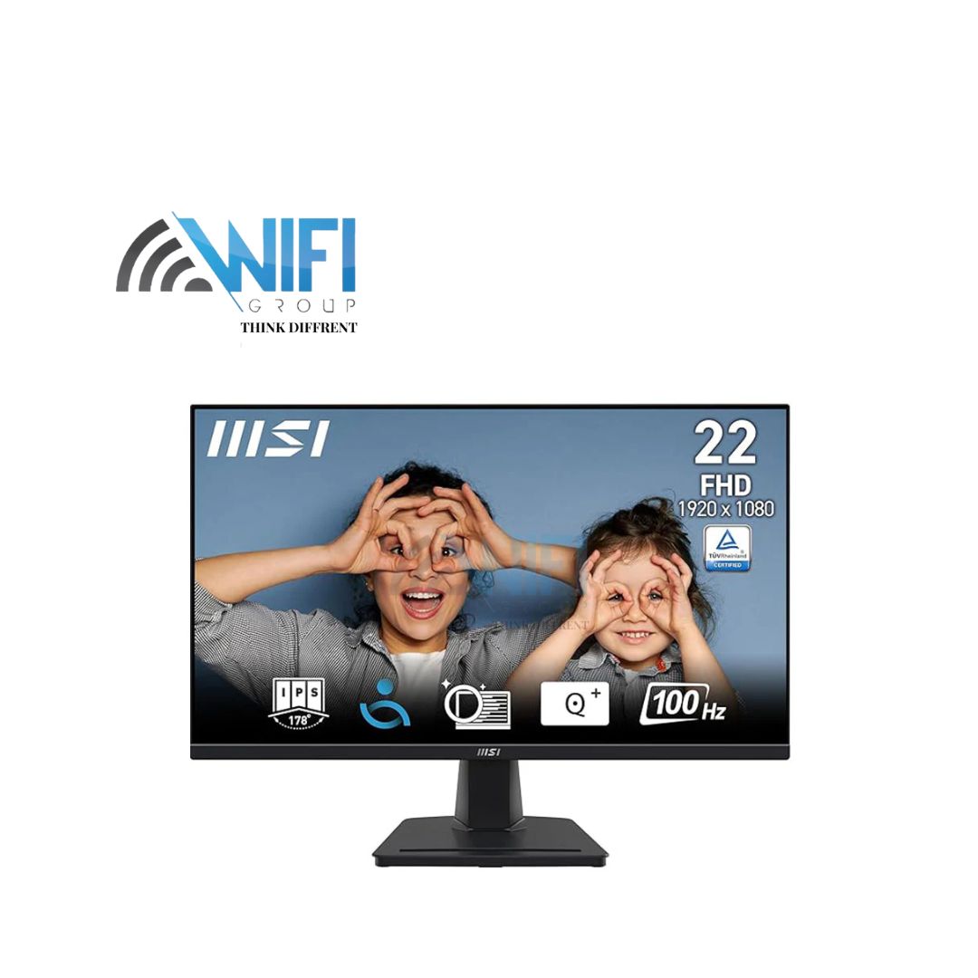 MSI PRO MP225 22 Inch Full HD Office Monitor - 1920 x 1080 IPS Panel, 100 Hz, HDMI, D-Sub (VGA)