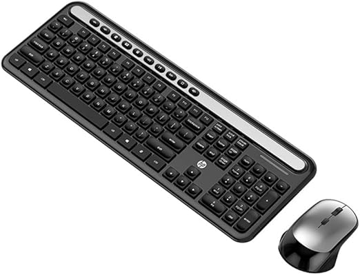 HP CS500 Wireless Keyboard + Mouse Kit Black - Layout ABNT2 Band Frequency ISM Mouse 1600 DPI - 5RB19PA
