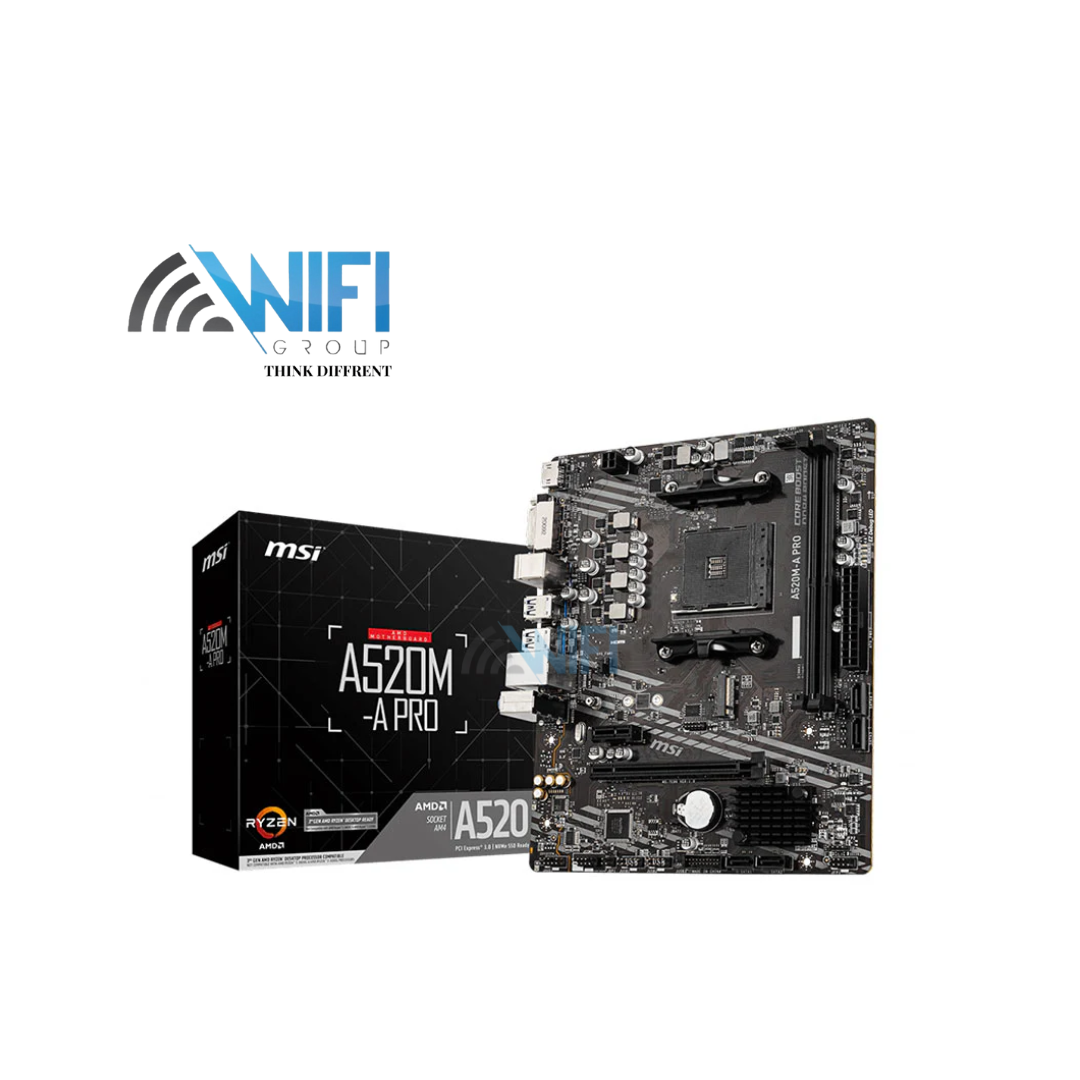 MSI A520M-A PRO DDR4 AM4 Micro ATX Motherboard