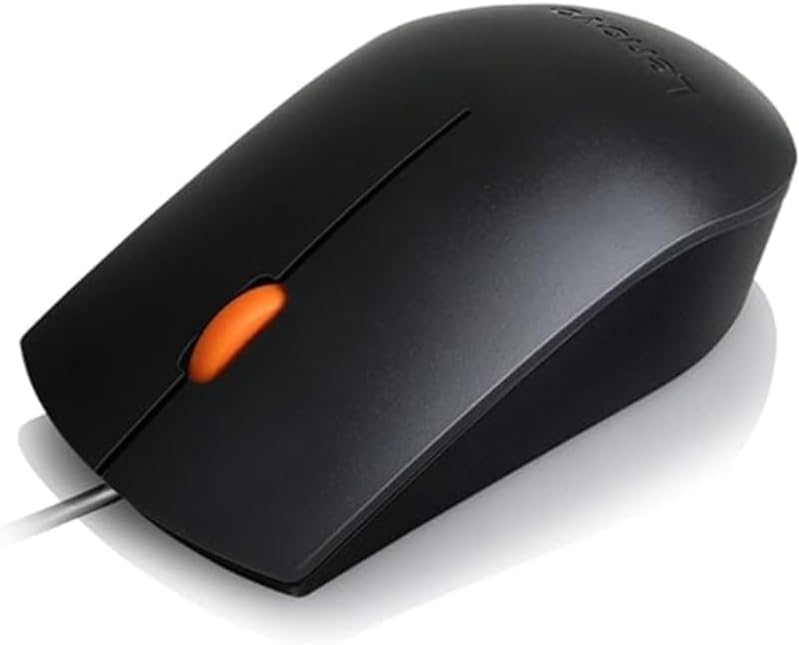 Lenovo GX30M39704 300 Mouse Right And Left Handed Wired Usb For 320 Touch-15, 320-14, 320-17, 520-22, 520-24, 520-27, 720-18, Legion Y520-15, V110-15 black