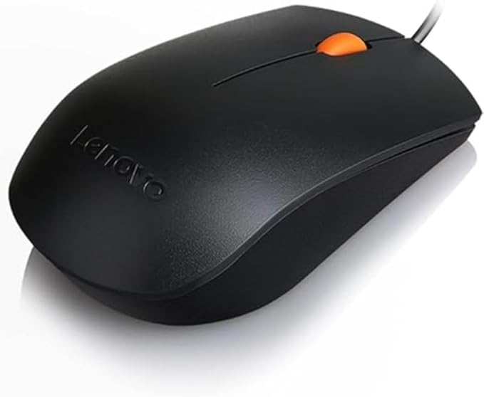 Lenovo GX30M39704 300 Mouse Right And Left Handed Wired Usb For 320 Touch-15, 320-14, 320-17, 520-22, 520-24, 520-27, 720-18, Legion Y520-15, V110-15 black